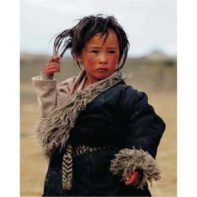 Affiche 24x30 cm Petit garçon, Tibet / Little Boy, Tibet / Kleiner Junge, Tibet