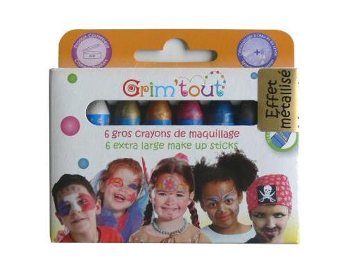 Grim Tout - Maquillage - Crayons Jumbo de maquillage : Couleurs métalliques