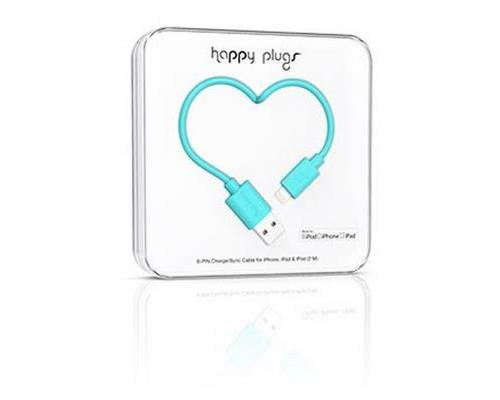 HAPPY PLUGS USB LIGHTNING CABLE IPHONE TURQUOISE.