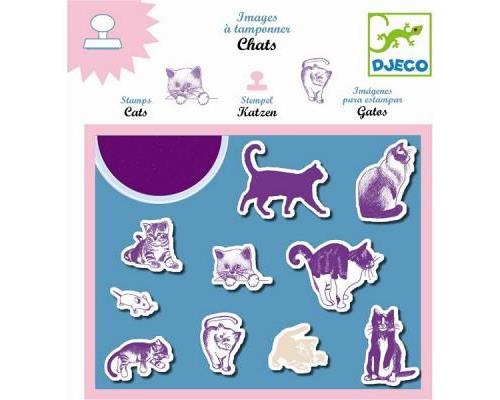 Djeco - Images à tamponner - Chats