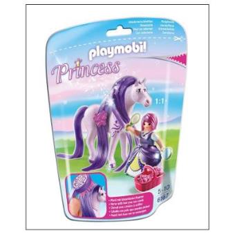 playmobil princesse cheval a coiffer