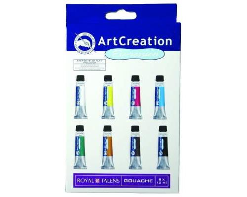 A C EXPRES. BASICSET PLAKKAATVERF SET 8 TUBES 12ML