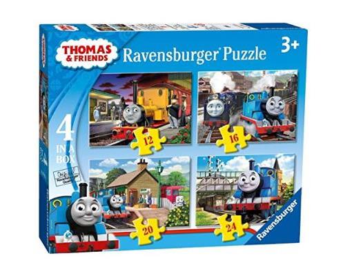 Ravensburger - Thomas le Petit Train - 4 Puzzles - 12, 16, 20, 24 Pièces - 14x19cm