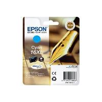 Epson 16XL - 6.5 ml - XL - cyan - original - cartouche d'encre - pour WorkForce WF-2010, 2510, 2520, 2530, 2540, 2630, 2650, 2660, 2750, 2760