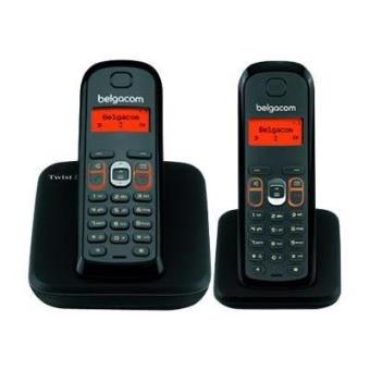 Belgacom Twist 300 duo - Téléphone sans fil avec ID d'appelant - DECT + combiné supplémentaire - 1