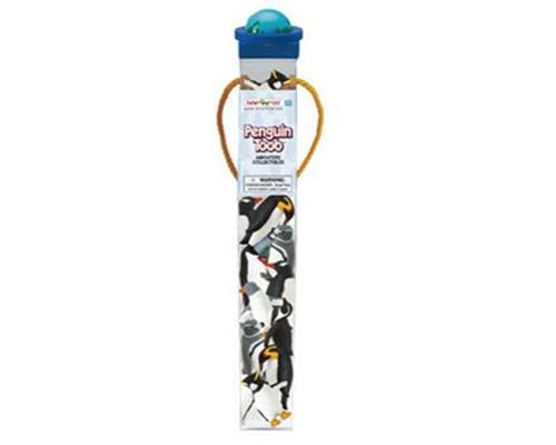 Non Communiqué Noir/Blanc Safari Set De Jeu Pingouins Toob Junior 10 Pièces