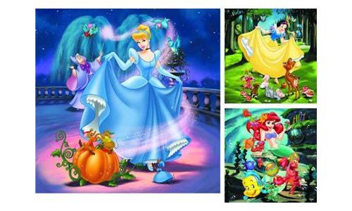 Non Communiqué Multicolore Puzzle 49 Pièces : 3 Puzzles - Princesses Disney, Ravensburger
