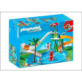 Playmobil Summer Fun Parc aquatique avec toboggans géants 6669 piscine 