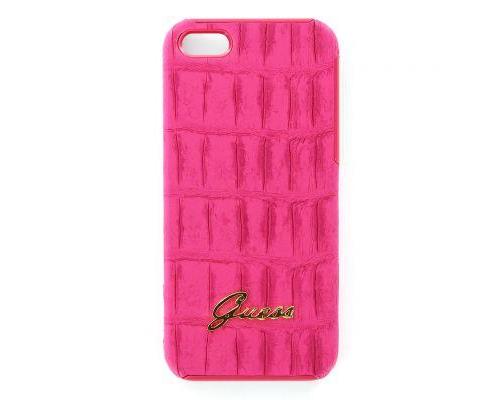 GUESS COVER CROCO MATT PINK IPHONE 5