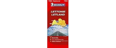 LETTONIE / LETLAND 11783 CARTE ' NATIONAL ' MICHELIN KAART