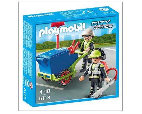 Playmobil City Action 6113 Equipe d'entretien de voirie