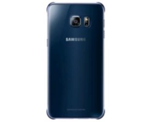 Samsung Coque Clear Cover pour Samsung Galaxy S6 edge+ (Noir bleuté)