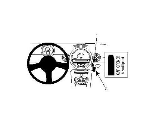 BRODIT ANGLED MOUNT POUR MINI COOPER COUP? / HATCHBACK 07-