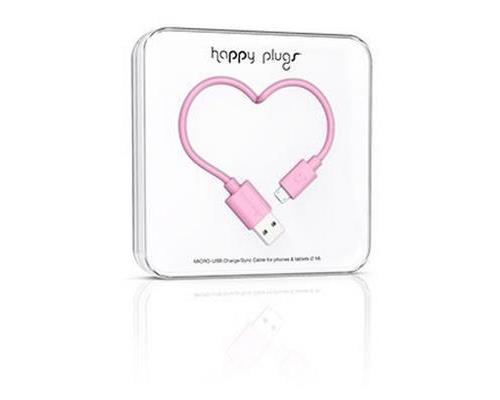 HAPPY PLUGS MICRO USB CABLE ROSE 2M