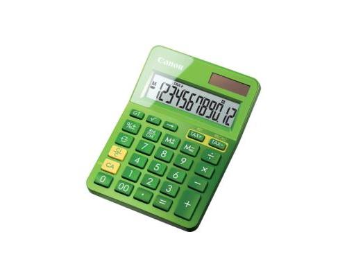 Canon LS-123K - Calculatrice de bureau - 12 chiffres - panneau solaire, pile - vert métallique