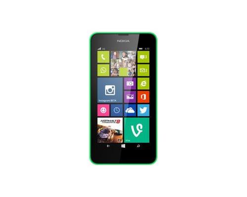 Nokia Lumia 630 - 3G smartphone - RAM 512 Mo / Mémoire interne 8 Go - microSD slot - Écran LCD - 4.5 - 480 x 854 pixels - rear camera 5 MP - noir