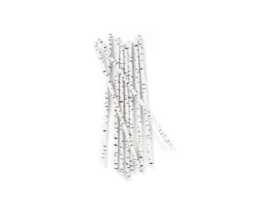 2000 Pailles En Papier Rayées Jaune Et Blanc - Biodégradables - 6 Mm X 200 Mm - Pour Bars, Restaurants, événements
