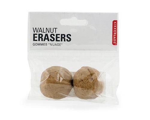 ERASERS WALNUTS S/2