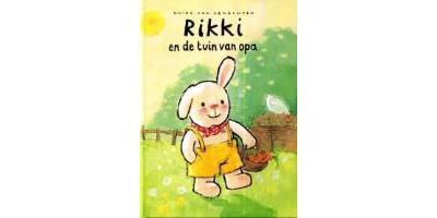 Rikki in de tuin van opa