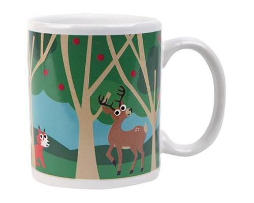 kikkerland kkcu85 mug thermographique forêt