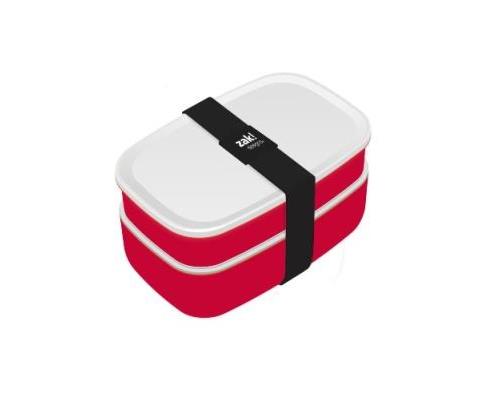 ZAK LUNCH BOX WITH CUTLERY RED