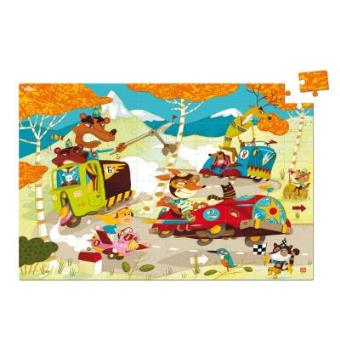 VILAC - PUZZLE RACE CARS WOOD 100 PC