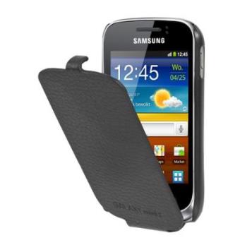 Etui coque Samsung noir pour Samsung Galaxy Mini 2 S6500 - 1