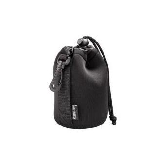 Hama Sac à Objectifs (néoprène, S, Avec Crochet Standard, 6,5 X 5 Cm, Adapté Aux Objectifs De Fabricants Tels Que Nikon, Canon, Olympus, Panasonic, Sony, Sigma, Tamron, Leica, ...) Noir