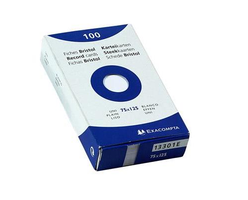 ETUI 100 STEEKKAARTEN WIT 75/125 EFFEN