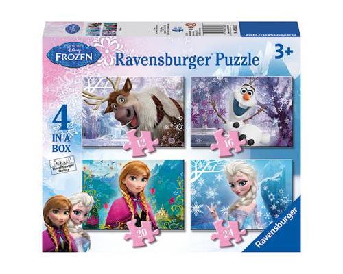 Ravensburger - La Reine des Neiges - 4 Puzzles - 12, 16, 20, 24 Pièces - 14x19cm