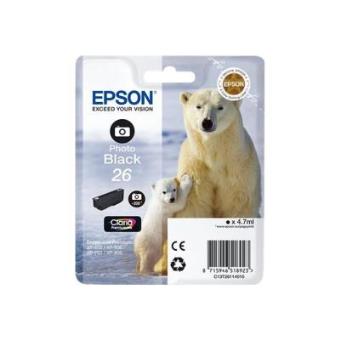 Epson 26 - photo noire - original - cartouche d'encre