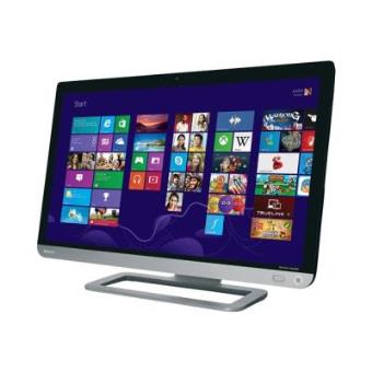 Toshiba Qosmio PX30t-A-112 - Tout-en-un Core i7 4700MQ / jusqu'à 3.4 GHz - RAM 16 Go - HDD 3 To - DVD SuperMulti - GF GT 740M - Gigabit Ethernet - Win 8 64-bit - moniteur : LED 23" 1920 x 1080 (Full HD) Multi-touch - argent blanc - 1