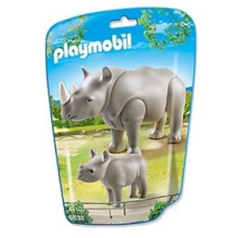 Playmobil City Life 6638 Rhinocéros et son petit - 1