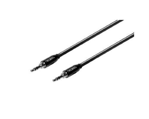 Neoxeo x250e25016 câble mâle mâle pour smartphone lecteur mp3 jack 3,5 mm noir metal