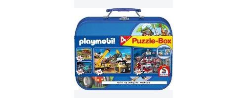 Schmidt - Playmobil, coffret de puzzles 2x60, 2x100 pièces - Puzzle - Achat  & prix