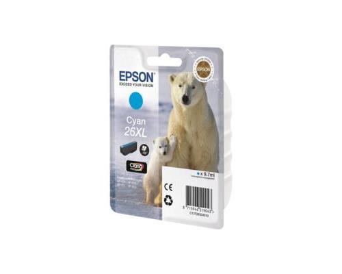 Epson 26XL - taille XL - cyan - original - cartouche d'encre