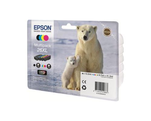 Epson 26XL Multipack - 4 - XL grootte - zwart, geel, cyaan, magenta - origineel - inktcartridge