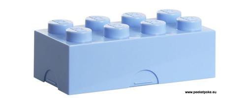 Lego 40231736 boite brique de rangement 8 plots taille m bleu clair