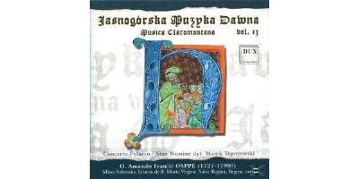 Jasnogórska Muzyka Dawna: Musica Claromontana, Vol. 13