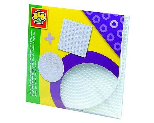  SES Creative &eacute;tag&egrave;re Beedzjunior ronde/carr&eacute;e blanche 2 pi&egrave;ces