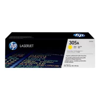 HP 305A - Jaune - original - LaserJet - cartouche de toner (CE412A) - pour LaserJet Pro 300 M351, 400 M451, MFP M375, MFP M475 - 1