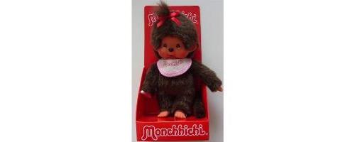Peluche Monchhichi Kiki - Fille avec des Tresses 20cm - Marque