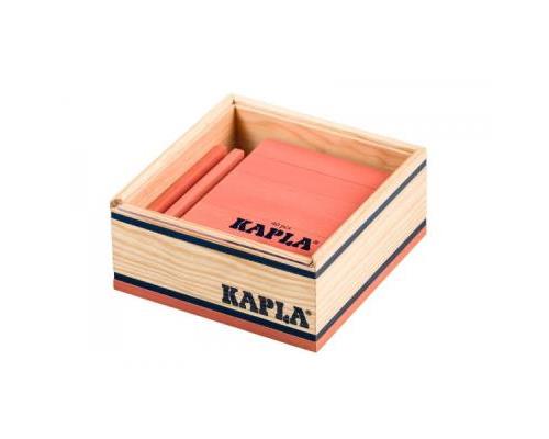 Carré 40 Kapla - Coffret en bois 40 planchettes rose