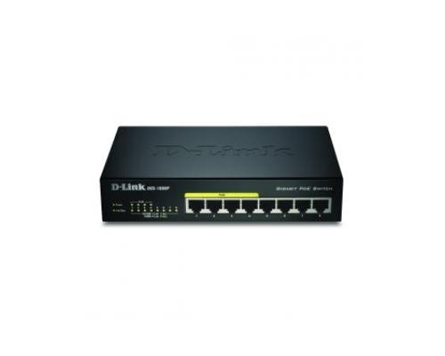 D-LINK DGS-1008P 8-PORT GIGABIT UNMANAGED SWITCH