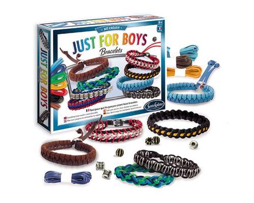 Kit créatif Bracelets : Just for boys Sentosphère