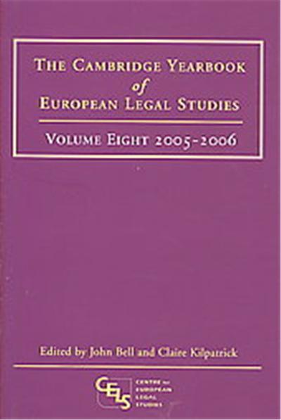 CAMBRIDGE YEARBOOK OF EUROPEAN LEGAL STUDIES,VOL.8
