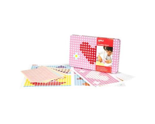 APLI CREA STICKER SPEL METALEN DOOS HART