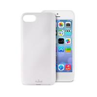 PURO Anti-shock - Coque de protection pour téléphone portable - polyuréthanne thermoplastique (TPU) - blanc - pour Apple iPhone 5c