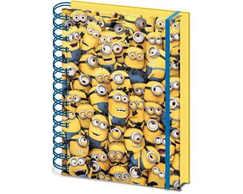 Moi, moche et méchant - Cahier à spirale 3D A5 Many Minions