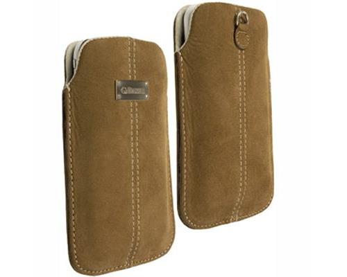 KRUSELL LUNA NUBUCK MOBILE POUCH BROWN L -